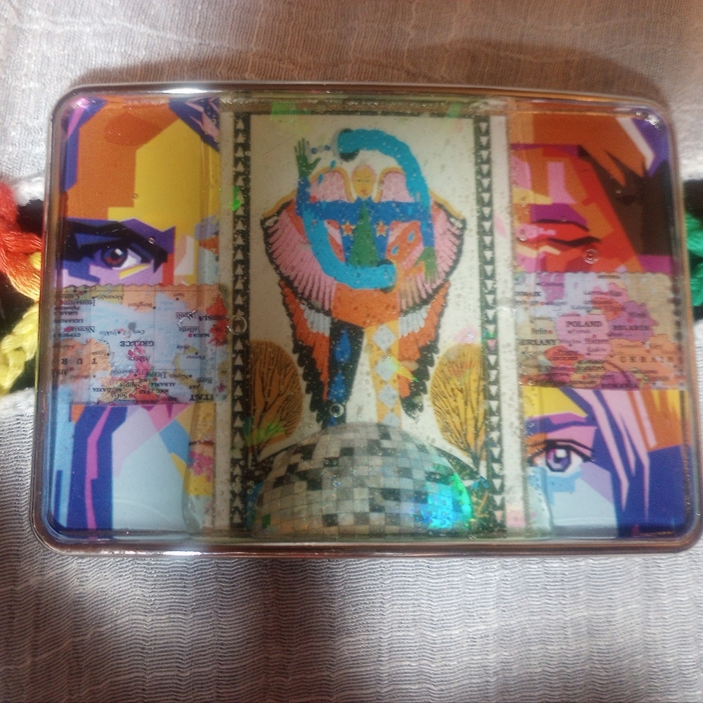 Colorful UNISEX TRIPPY Belt Buckle-One Of A Kind